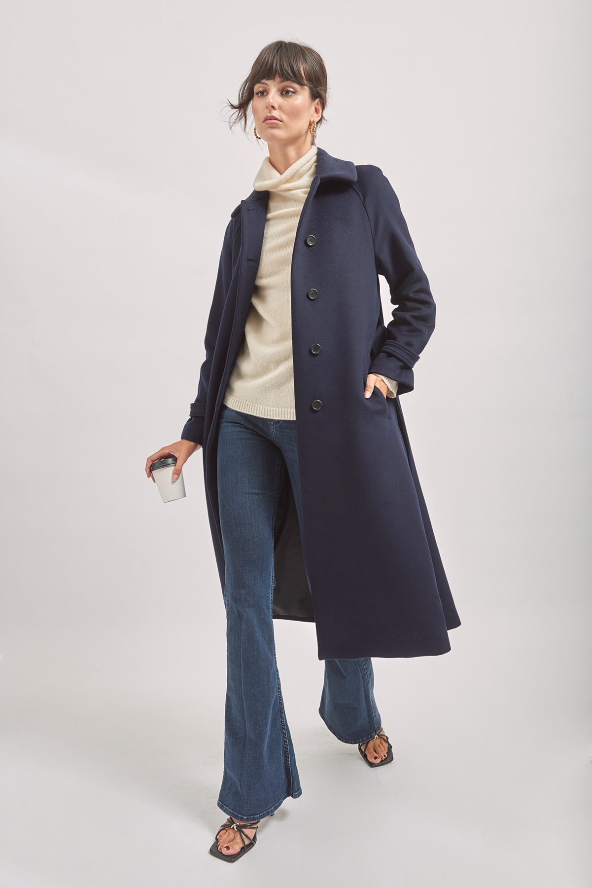 Roll Neck 100% Cashmere Knit