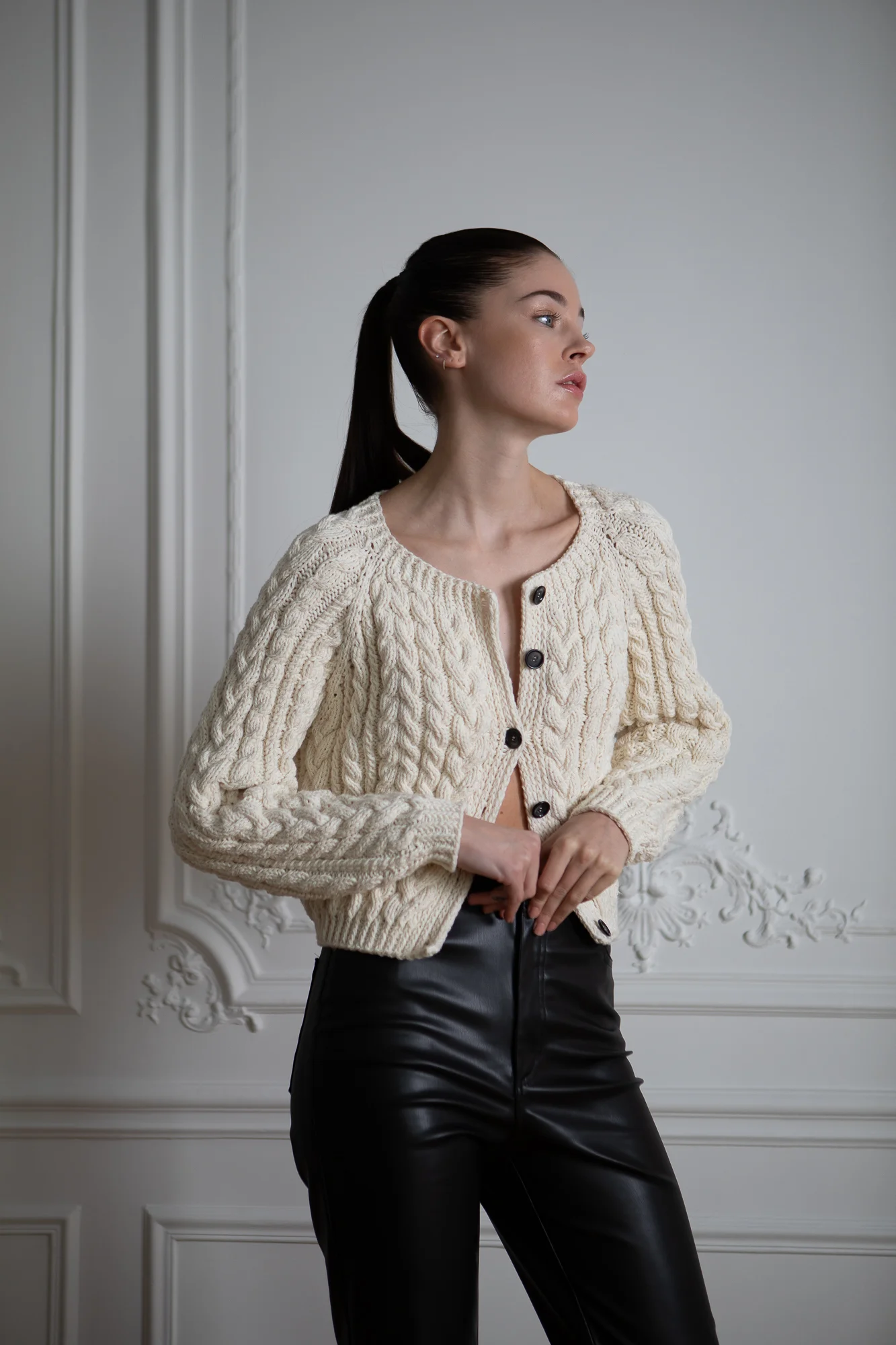 Cable Cardigan