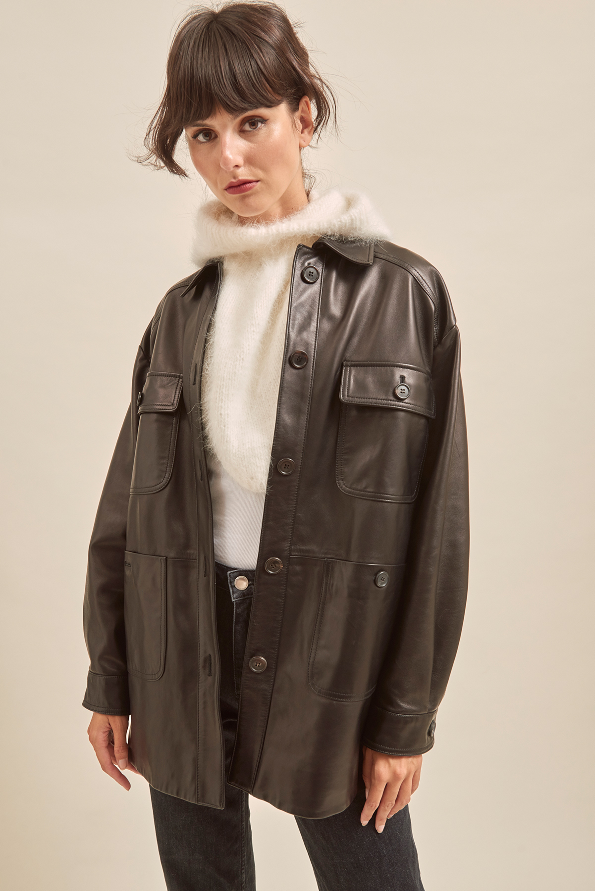 Leather Shacket