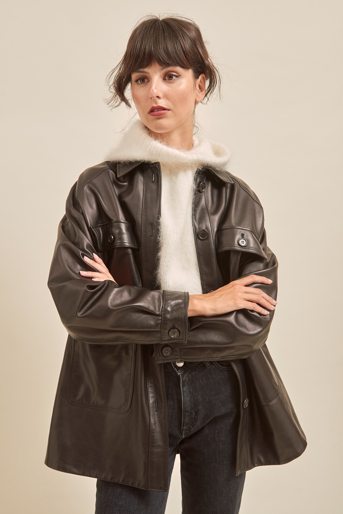 Leather Shacket