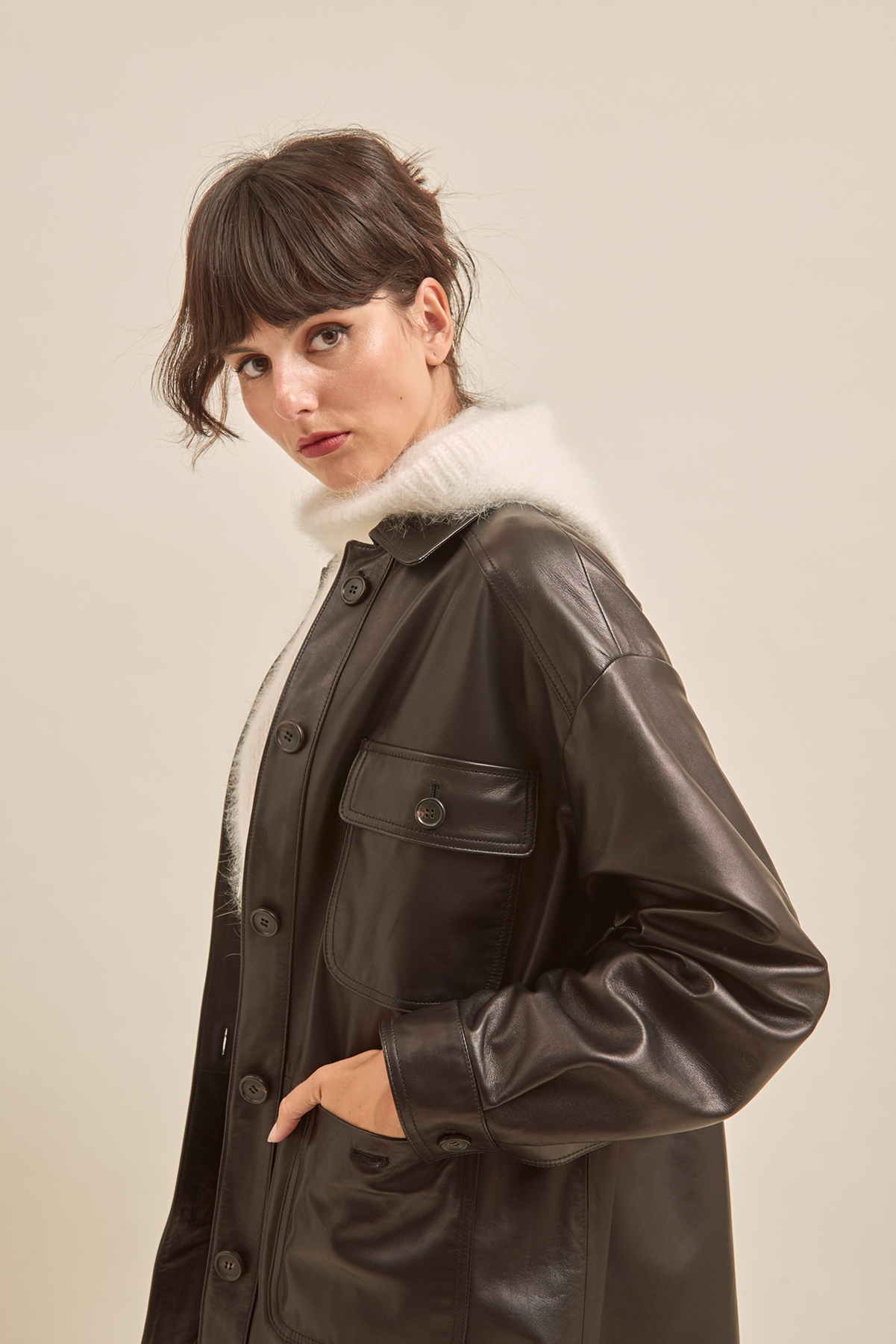Leather Shacket