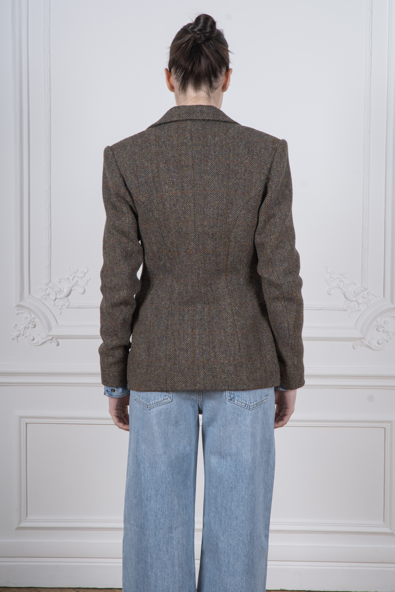 Herringbone Wool Blazer