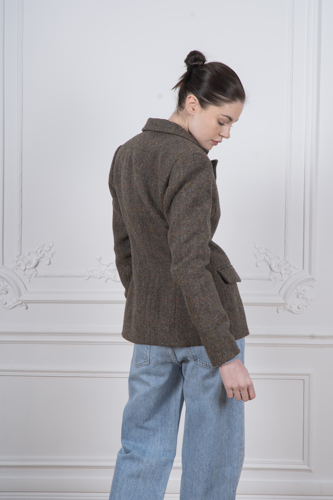 Herringbone Wool Blazer