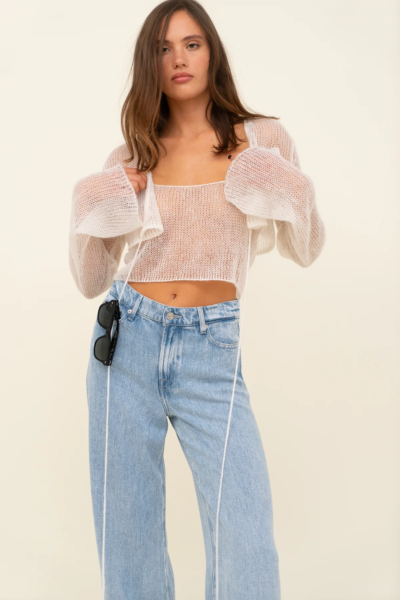 Mohair Knitted Cardigan