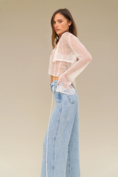 Mohair Knitted Cardigan